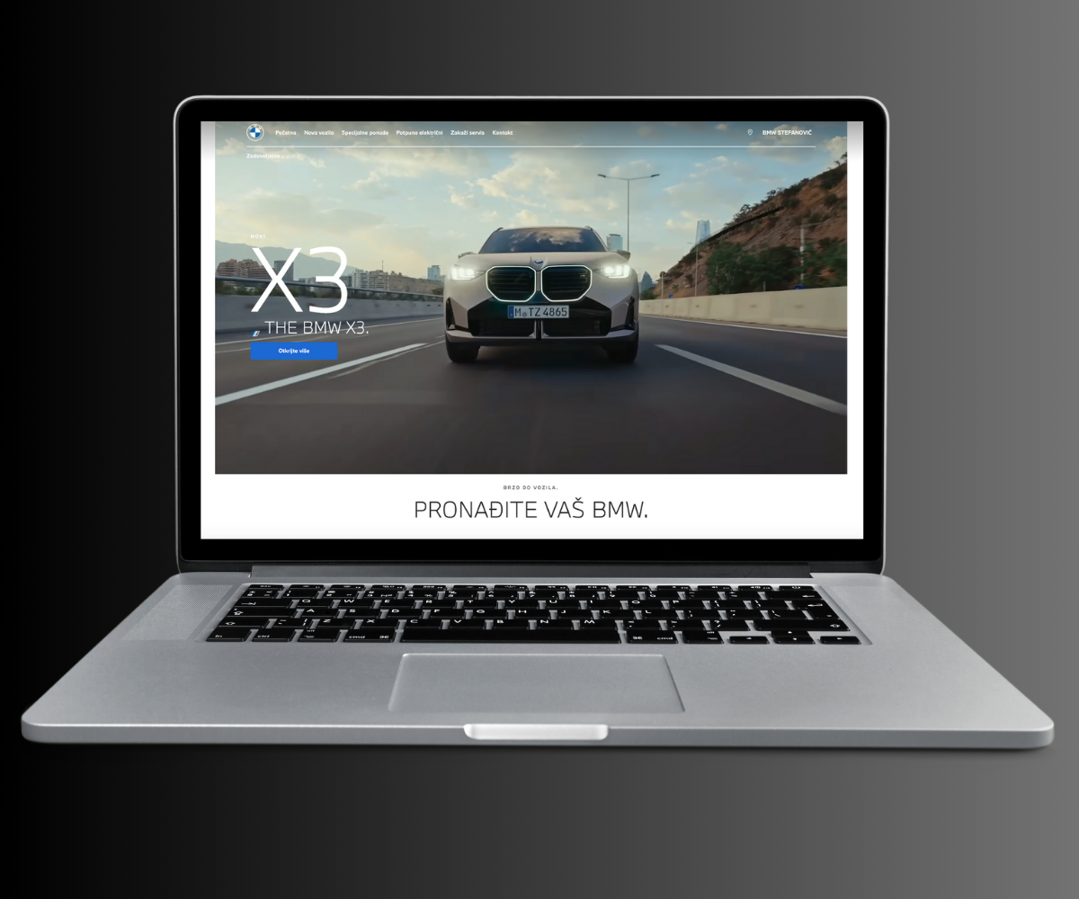 izrada web sajta Bmw stefanovic