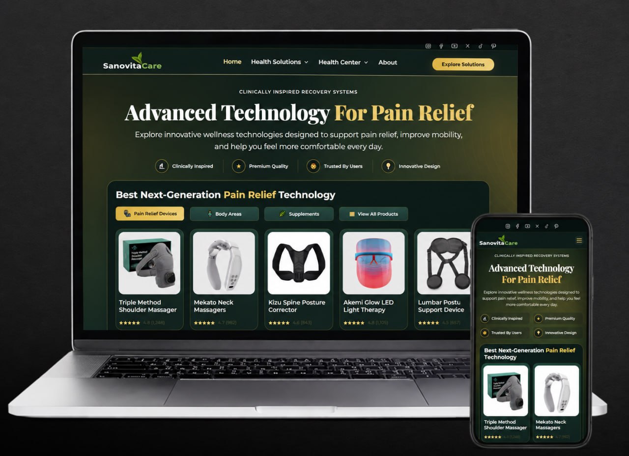 SanovitaCare wellness product research platform